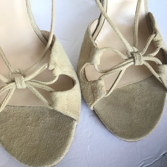 Siste's Nude Suede Round Toe Line Sandals - 41 - Picture 5 of 8